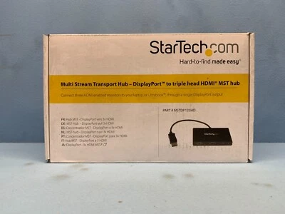StarTech MSTDP123HD Multi Stream Transport - DisplayPort to Triple Head HDMI MST - Image 1 of 2