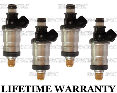 Genuine Set Of 4 OEM Fuel Injectors for Honda Civic Del Sol 1.5L 1.6L D15B D16Z6 - Image 1 of 3