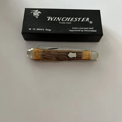 Trampero Winchester WR29045S 1992 Stag 2 hojas con caja Foto 1 de 4