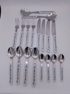 Portmeirion Botanic Garden  18 Piece Complete Cutlery Set vintage Very Good Cond - Picture 1 of 8