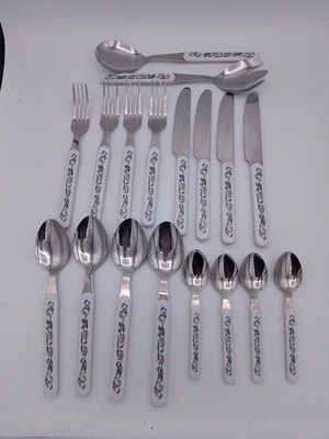 Portmeirion Botanic Garden  18 Piece Complete Cutlery Set vintage Very Good Cond - Image 1 of 4