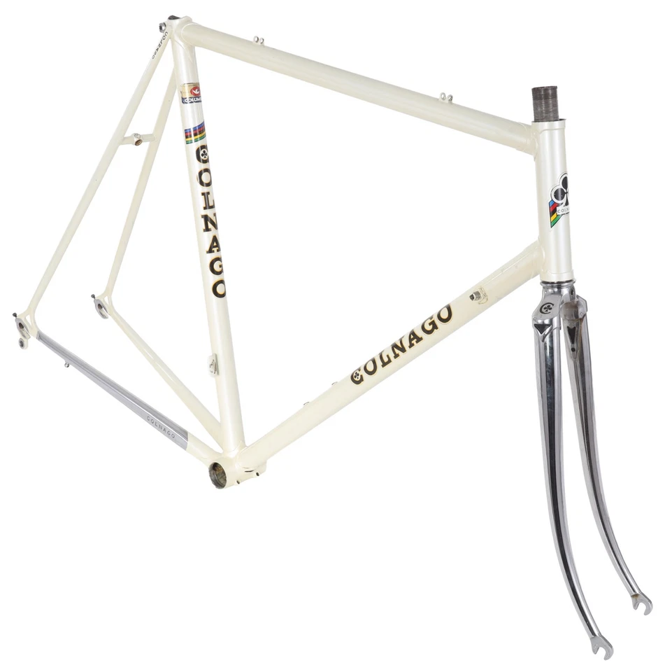 Conjunto de quadros de bicicleta de estrada Colnago clássico aço 57cm 700c Columbus Campagnolo vintage - Imagem 1 de 4