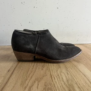 Alberto Fermani Gris Oscuro Gamuza Botines Zapatos Talla 37.5 Mujer’s Western Boho - Imagen 1 de 9