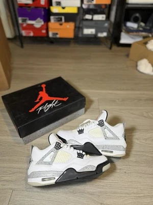 Size 9.5 - Air Jordan 4 Retro OG Mid White Cement 2016 (840606-192) Clean - Image 1 of 4
