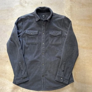 O’Neill Standard Fit Knopfleiste Flanell Fleece Herren Größe Medium Grau  - Bild 1 von 12