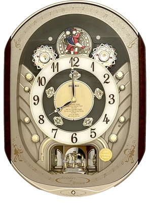 EUC Seiko Melodies in Motion Collector's Edition Swarovski QXM153BRH Clock - Image 1 of 4