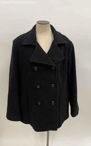 London Fog Men's Black Pea Coat - Size XX-Large - Picture 1 of 6
