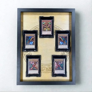 Yu-Gi-Oh! Exodia Gold Holzrahmen | Display für 5 Magnetholder Karten | TCG Rahme - Bild 1 von 6
