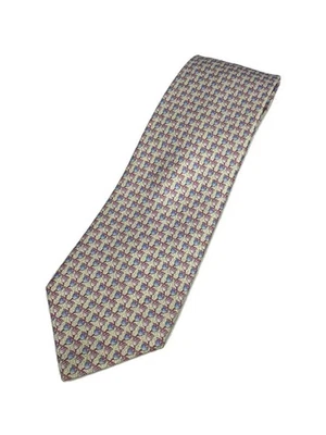 BVLGARI男式粉色条纹领带 — 第 1/4 张图片