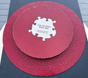 1970 Springbok Little Red Riding Hood’s Hood 500p Puzzle Circular Round Complete - Picture 1 of 22
