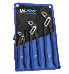 US PRO Tools strapazierfähiges 3-teiliges Wasserpumpenzangen-Set 2298 - Bild 1 von 1