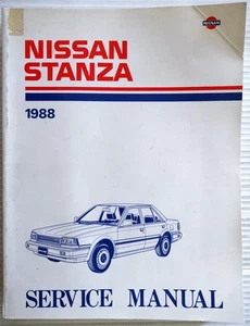 1988 Nissan Stanza Sedan and H/B Factory Shop Repair Service Manual Original - Picture 1 of 5