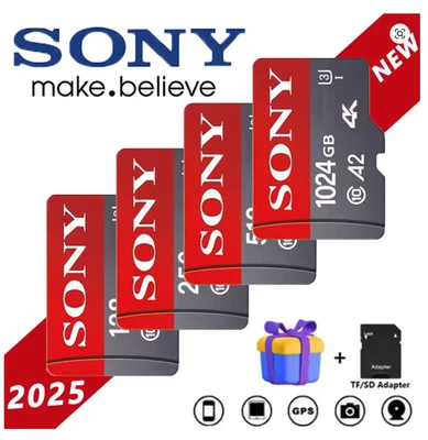 Micro SD Memory Card Class High Speed TF Flash 2TB 1TB 512GB 256GB 128GB 64GB UK - Image 1 of 4