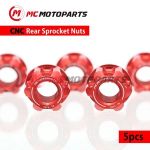 CNC SPOKE6 Rear Sprocket Nuts M12 For Speed Triple 885cc 1994-1996 - Picture 1 of 9