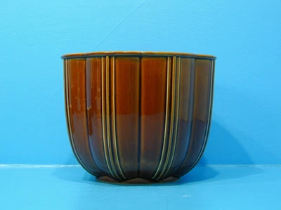 Vintage Hornsea Pottery Rich Brown Colour Planter - Image 1 of 3