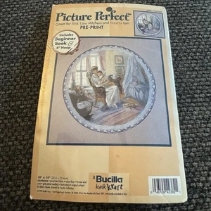 Bucilla Picture Perfect Cross Stitch Kit 42382 Maternidad - Sellado 1999 Vintage - Imagen 1 de 5