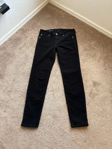 KUT From The Kloth Corduroy Pants Womens Size 8 Black Stretch Skinny Jeans 32x30 - Picture 1 of 5