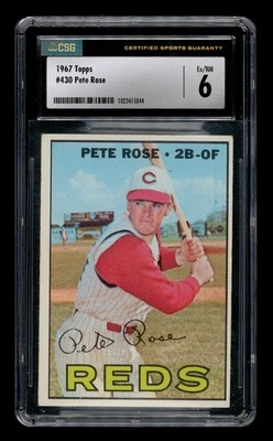 1967 Topps Set-Break #430 Pete Rose CSG 6 EX/NM - Imagem 1 de 3
