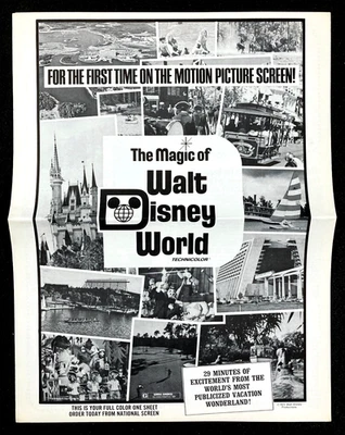 MAGIC OF WALT DISNEY WORLD Vintage Movie Pressbook 1972 Florida Amusement Park - Image 1 of 4