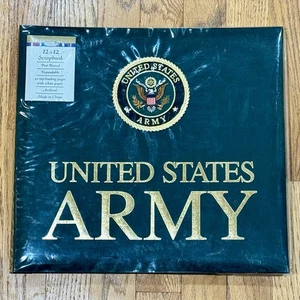 United States Army 12x12 Sammelalbum Top Load Seiten erweiterbar bestickt Patch - Bild 1 von 9
