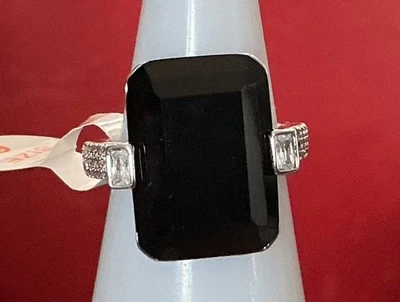 Anillo Bomb Party “The Sparkle In Charge” RG92056 Onyx Circonita cúbica Rodio 6 Foto 1 de 3