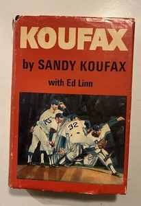 Dodgers Sandy Koufax MLB Ed Linn 1st Edition Hardcover Book 1966 First Printing - Imagen 1 de 8