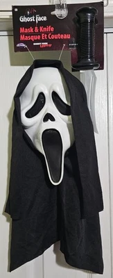 Ghost Face Lives Mask Knife Fun World Set Adult Ghostface Scream Movie Halloween - Image 1 of 4