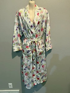 Damen Vintage Victoria's Secret Gold Label Jacquard Blumen Satin Morgenmantel Größe S - Bild 1 von 10
