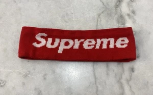 Supreme New Era Headband Sweatband Red One Size Unisex - Picture 1 of 6