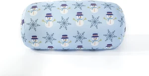 Microbead Squishy Holiday Pillow – Santa Christmas Themed Roll Cushion - Picture 1 of 8