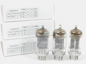 Tung-Sol 12AX7 Vintage Long Plate Slant Square Getter Audio Tubes (test as NOS) - Picture 1 of 6