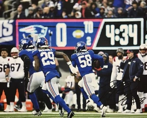 Bobby Okereke Signed 8x10 Photo! NEW YORK GIANTS NYG LINEBACKER! W/COA - Picture 1 of 2