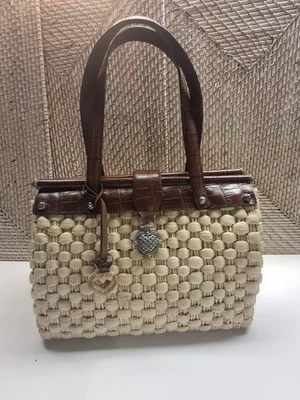 Bolso de mano Brighton tejido de rafia de paja - Foto 1 de 4