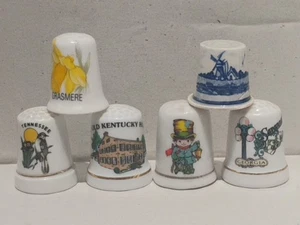 Vintage Konvolut Porzellan Fingerhüte - Bild 1 von 8