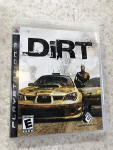 DIRT GAME PLAYSTATION 3 VIDEO GAME, MANUAL AND CASE PLAY STATION PS3 NES HQ - Picture 1 of 2