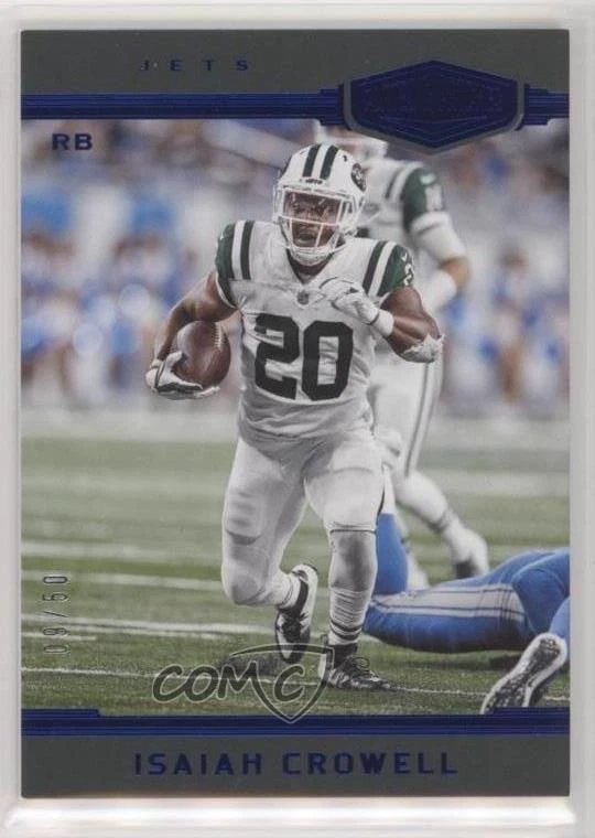 2018 Panini Plates & Patches Blue /50 Isaiah Crowell #147 - Image 1 of 2