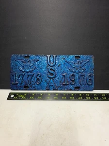 1776-1976 bicentennial License Plate Aluminum USA Vintage - Picture 1 of 5