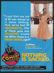 1993 COMEDY CENTRAL - RONALD REAGAN IN A PROM DRESS - Humorous VINTAGE AD - Picture 1 of 1