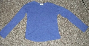 OLD NAVY SWEATER BLUE SIZE L (10-12) UNISEX YOUTH PULL OVER LONG SLEEVE - Picture 1 of 2