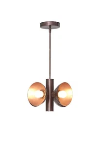 4 Light Ceiling Dome Contemporary Style Raw Brass Chandelier Light Fixture - Picture 1 of 6