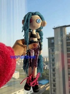 Handmade 30cm Jinx Doll Toy Collectibles League of Legends Arcane Loose Cannon - Picture 1 of 15