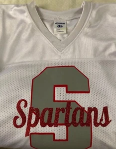 Champro Sports Gr. XL Spartans Shirt sportlich #83 weiß rot bedruckt Trikot - Bild 1 von 11