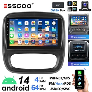 Für Opel Vivaro B Renault Trafic DAB+ CarPlay Autoradio Android14 GPS Navi 4+64G - Bild 1 von 17