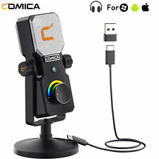 COMICA STA-U1 Computer Condenser USB microphone RGB Light Live Stream Podcasting