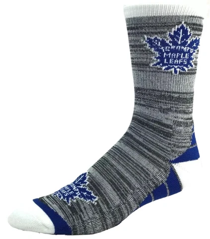 Toronto Maple Leafs Hockey Deuce RMC Blue Block Bottom Crew Socks Cover
