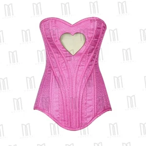 Valentines dateHeart cutout Overbust Corset top lingerie and bustier for women - Picture 1 of 33