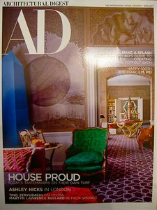 AD ARCHITECTURAL DIGEST MAGAZINE April 2017 HOUSE PROUD NEW - Imagen 1 de 1