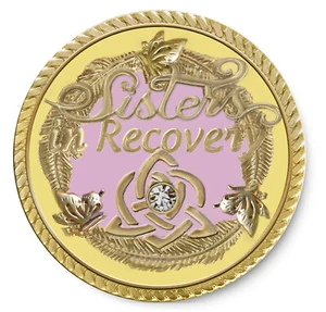 Moneda Snapdragon Sisters in Recovery/Never Alone Again AA/NA/12 pasos recuperación - Imagen 1 de 3