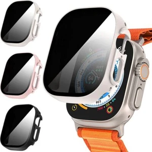For Apple Watch Ultra 8 7 6 Anti-Spy Screen Protector Privacy Glass+Case - Picture 1 of 17