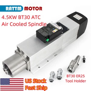 【EE. UU.】 Cambiador de herramientas automático BT30 motor de husillo ATC refrigerado por aire 24000 rpm 220 V - Imagen 1 de 7